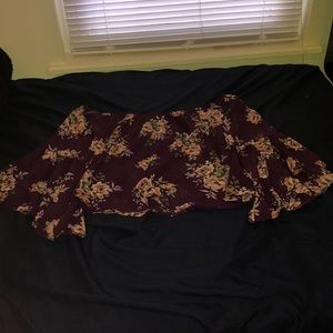 Bell Sleeved Off the Shoulder Shirt